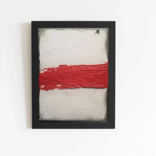 arte abstract red line painting